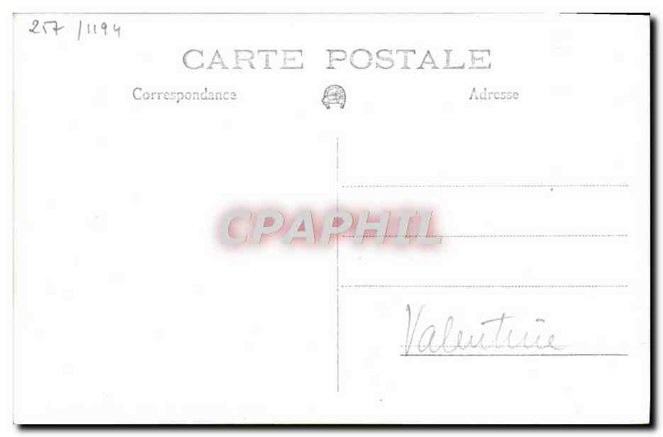 CPA Bateau HMS Valentine — Verso