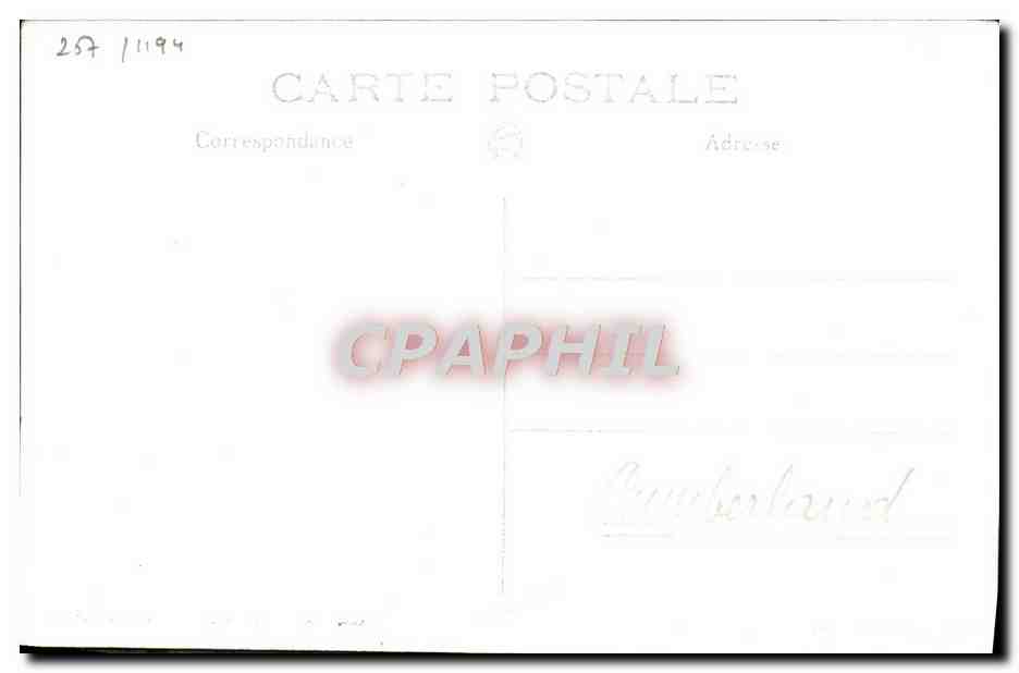 CPA Bateau HMS Cumberland — Verso