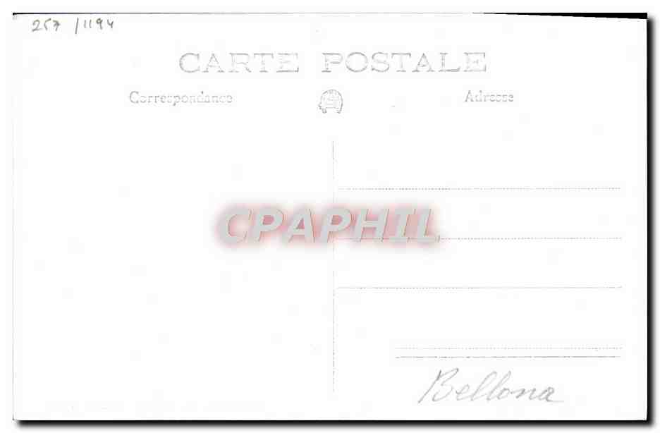 CPA Bateau HMS Bellona — Verso