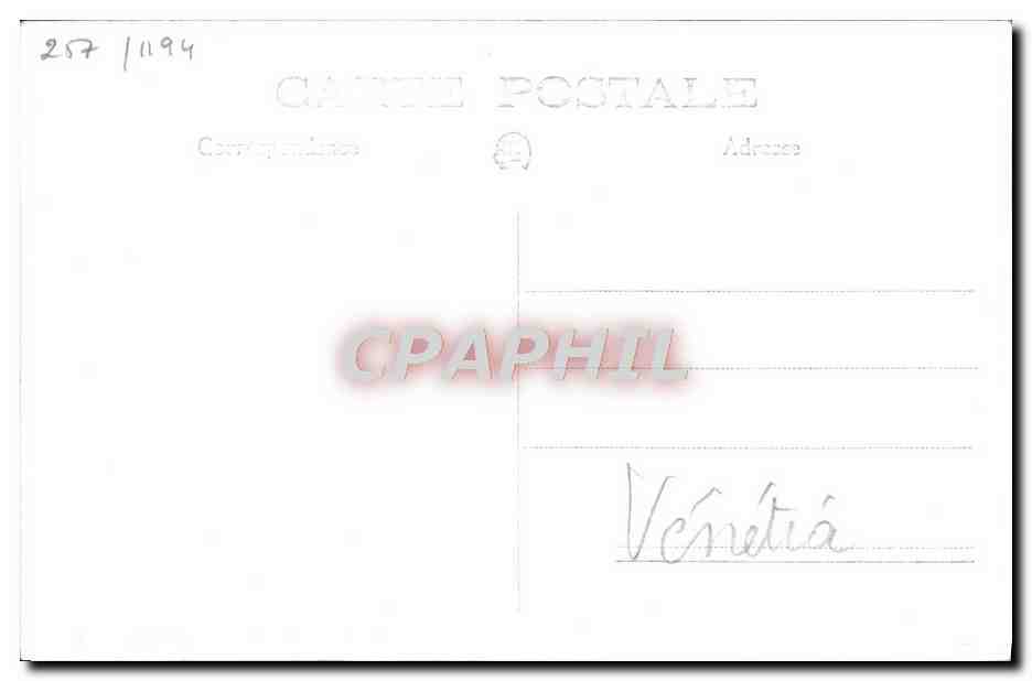 CPA Bateau HMS Venetia — Verso
