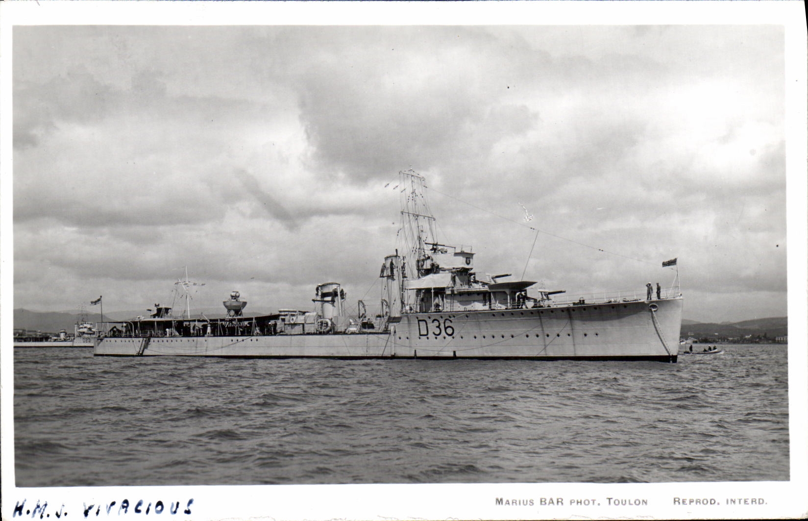 CPA Bateau HMS Vivacious