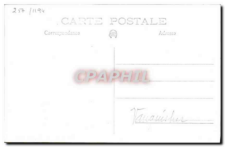 CPA Bateau HMs Vanquisher — Verso