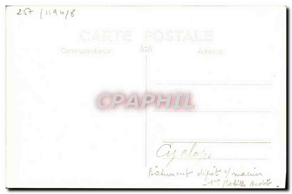CPA Bateau HMS Cyclops — Verso