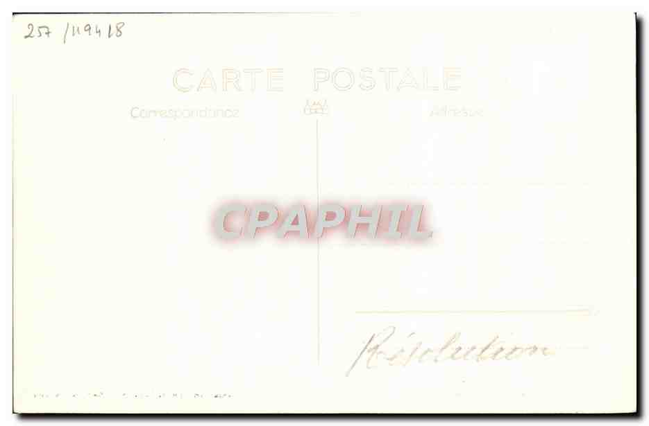 CPA Bateau HMS Resolution — Verso