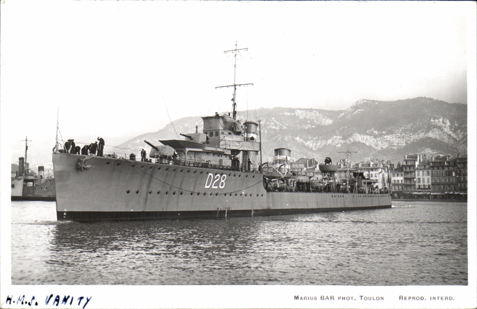 CPA Bateau HMS Vanity