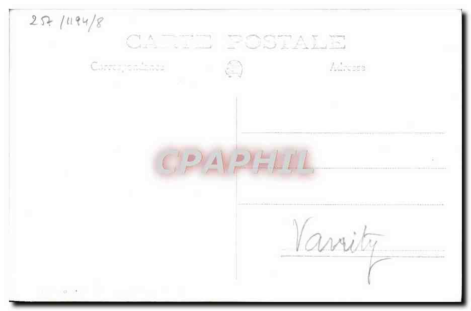 CPA Bateau HMS Vanity — Verso