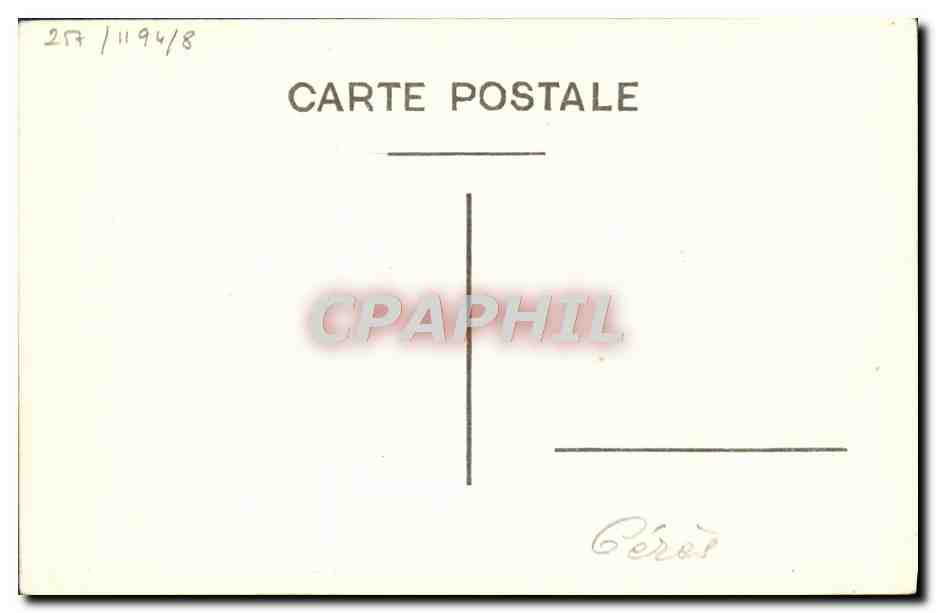 CPA Bateau HMS Ceres — Verso