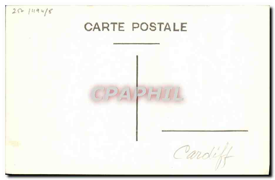 CPA Bateau HMS Cardiff — Verso