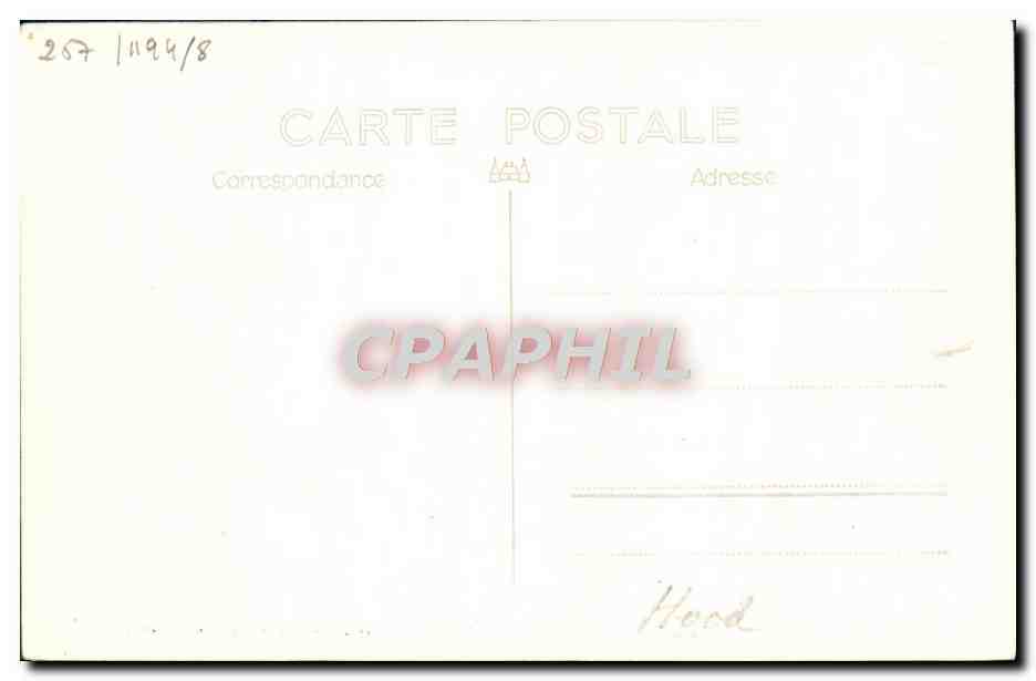 CPA Bateau HMs Hood — Verso