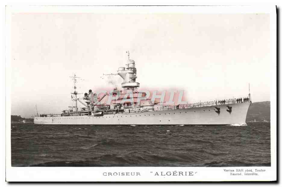 CPA Bateau Croiseur Algerie