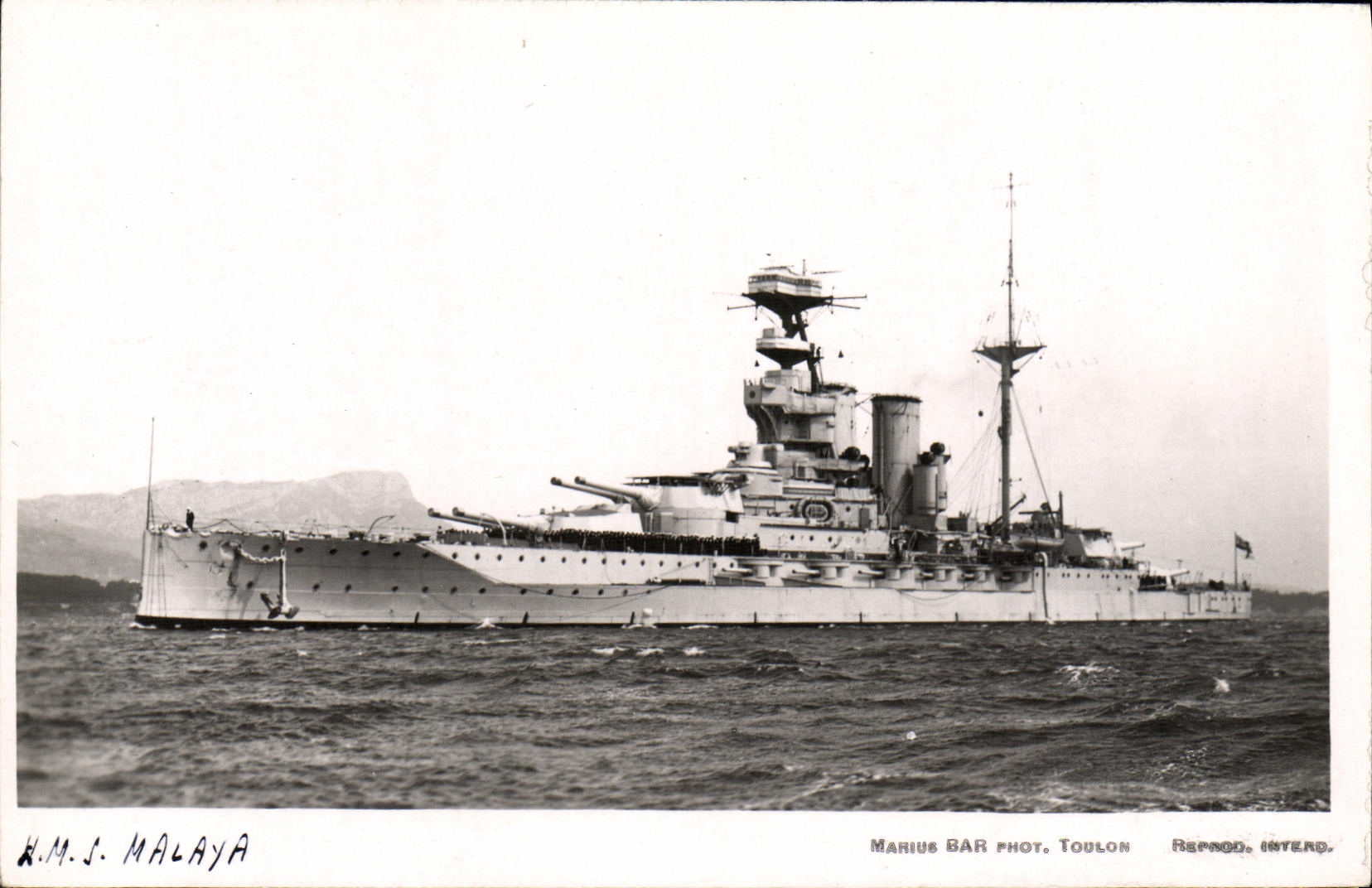 CPA Bateau HMS Malaya