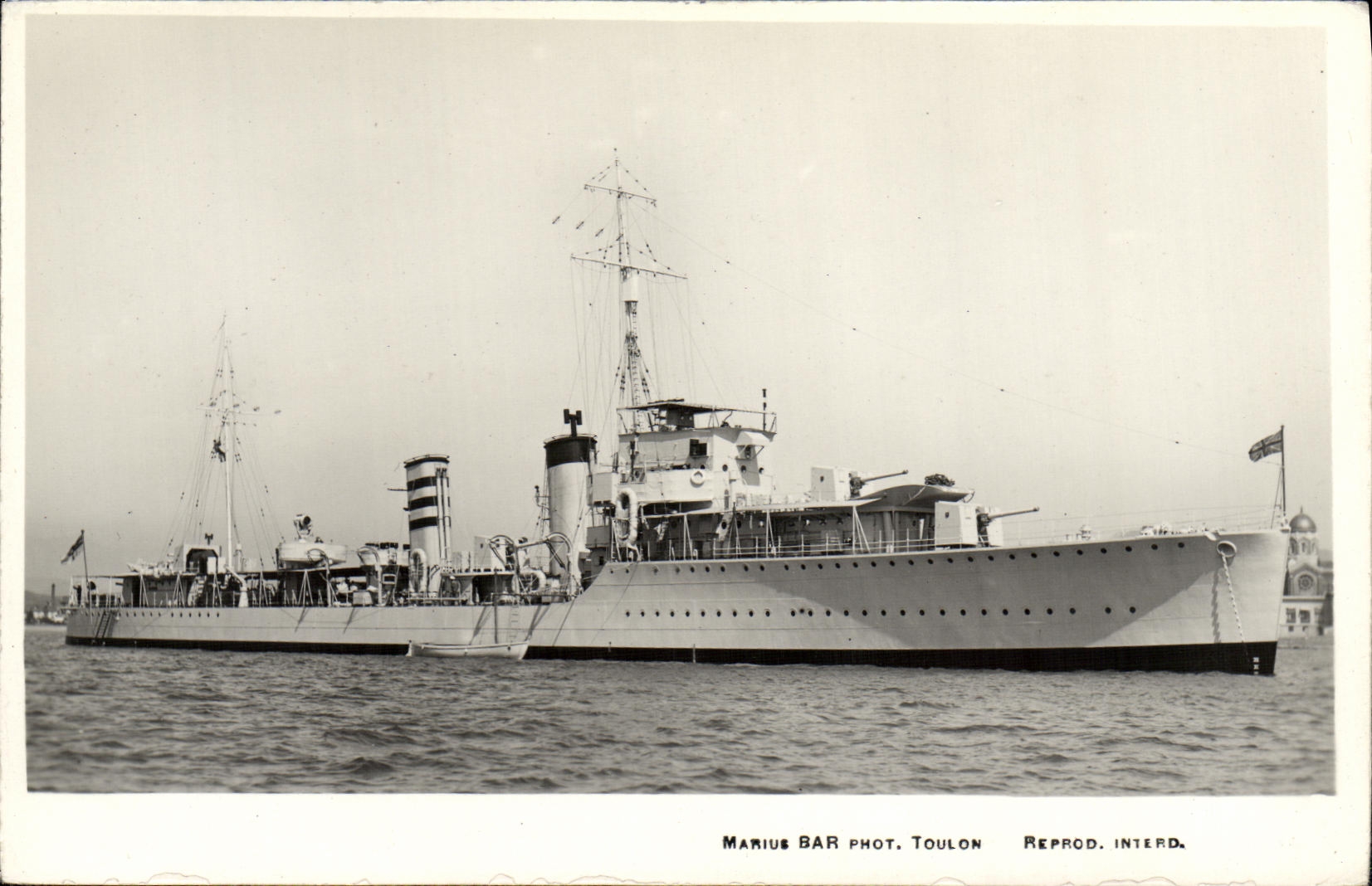 CPA Bateau Codrington Destroyer HMS 1929