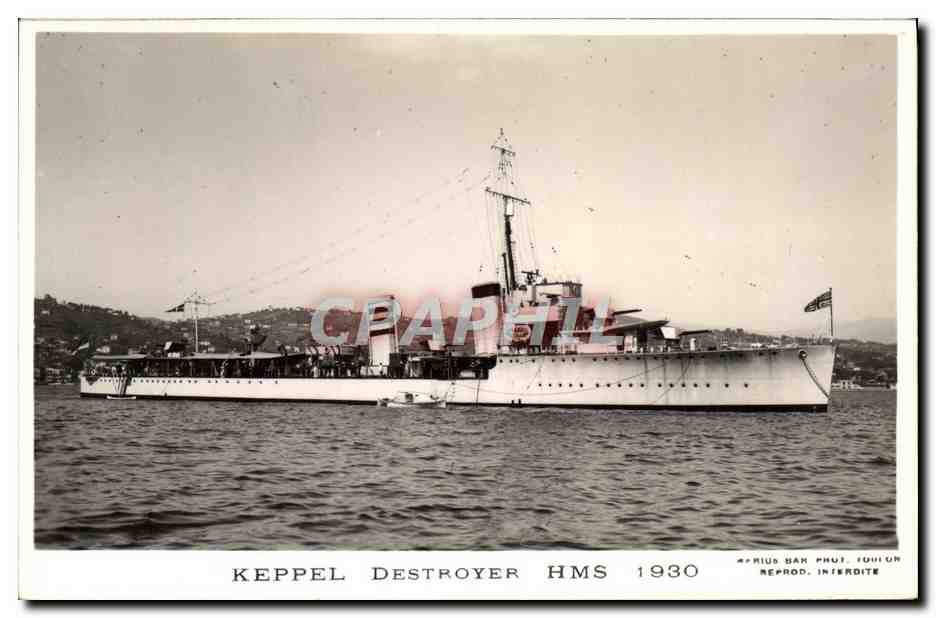 CPA Bateau Keppel Destroyer HMS 1930