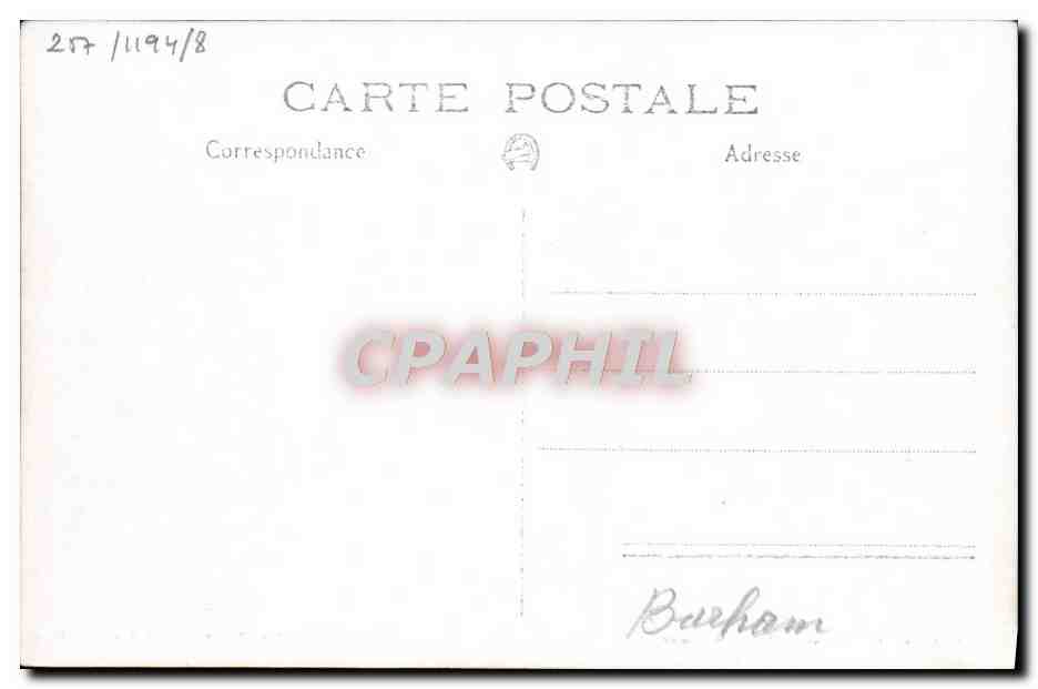 CPA Bateau HMS Barham — Verso