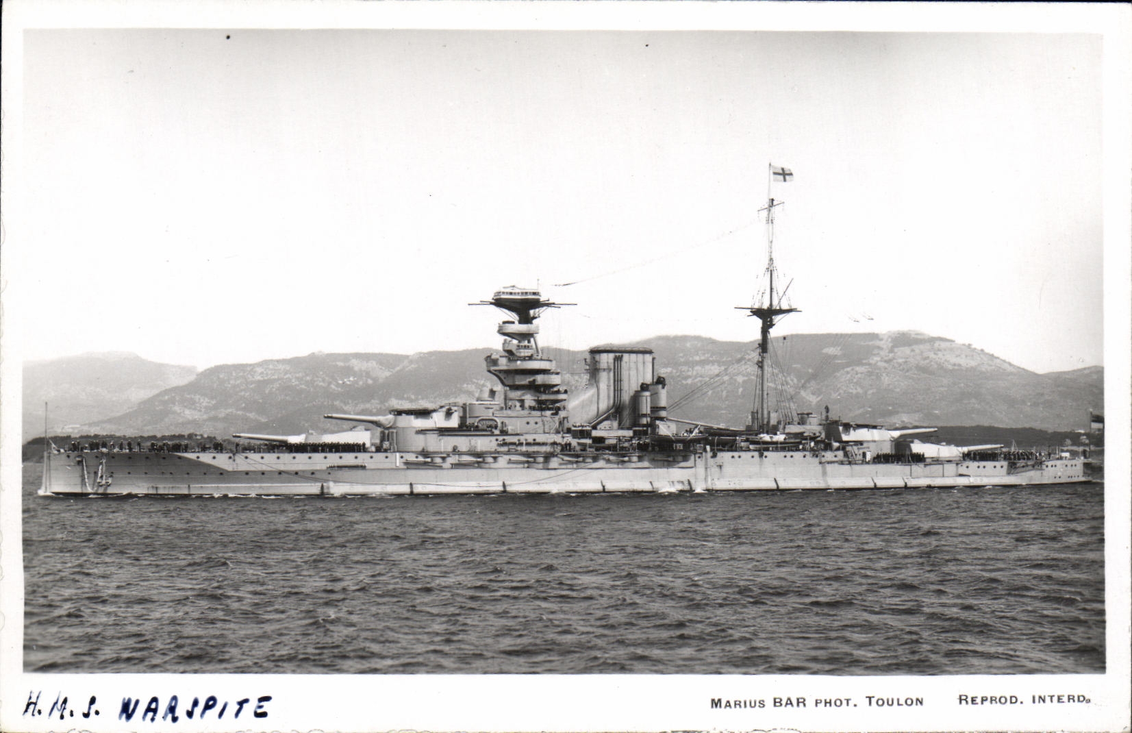 CPA Bateau HMS Warspite