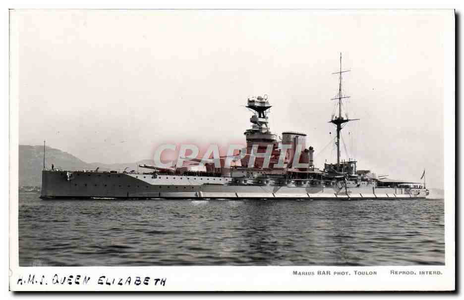 CPA Bateau HMS Queen Elizabeth