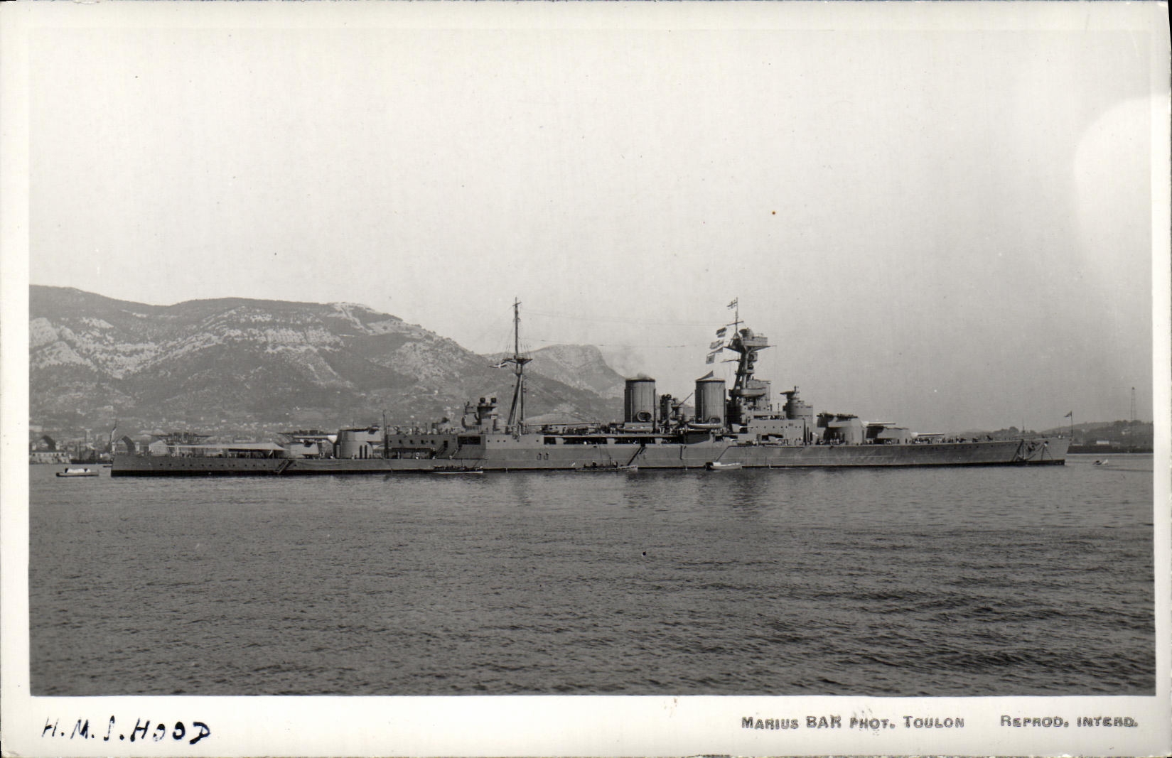 CPA Bateau HMs Hood