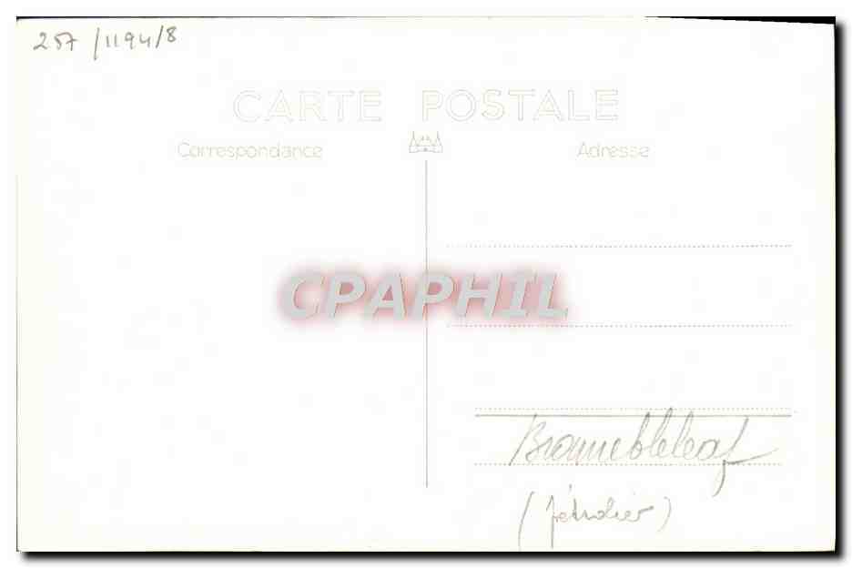 CPA Bateau HMS Brambleleaf — Verso