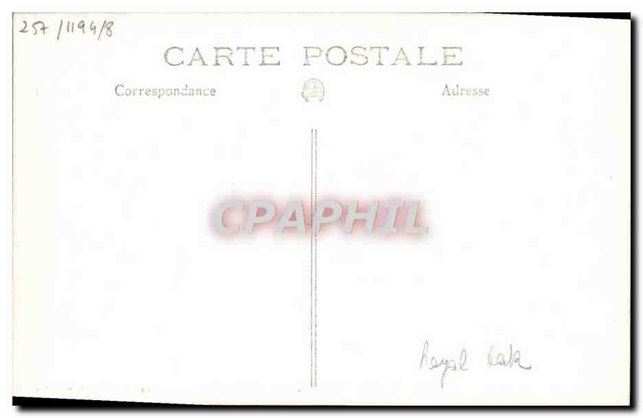 CPA Bateau HMS Royal Oak — Verso