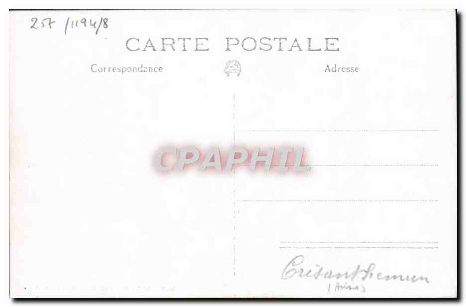 CPA Bateau HMS Crisanthemum — Verso