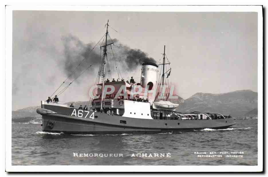 CPA Bateau Remorqueur Acharne