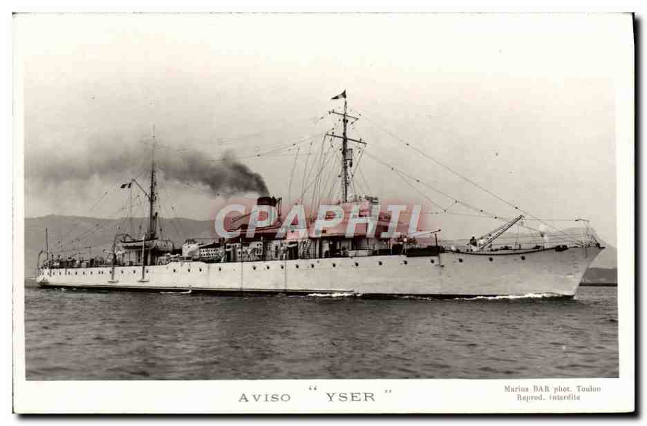 CPA Bateau Aviso Yser
