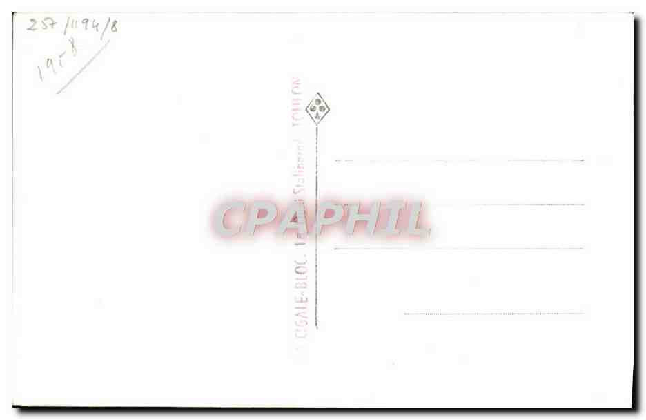 CPA Bateau Aviso Dragueur Pivoine — Verso