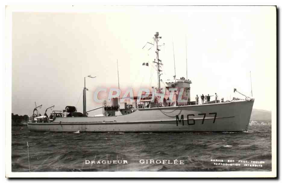 CPA Bateau Dragueur Giroflee