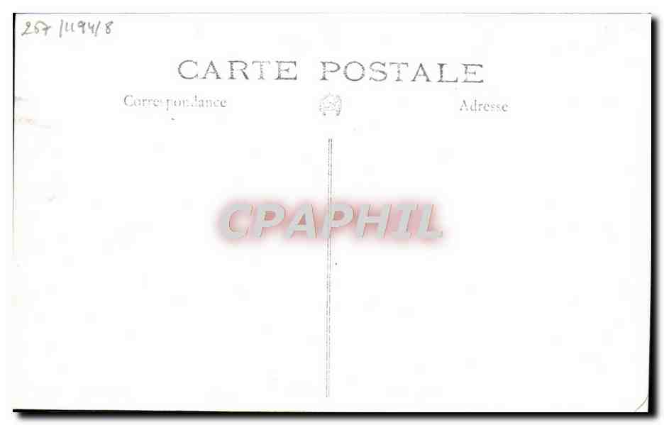 CPA Bateau Croiseur Tourville — Verso