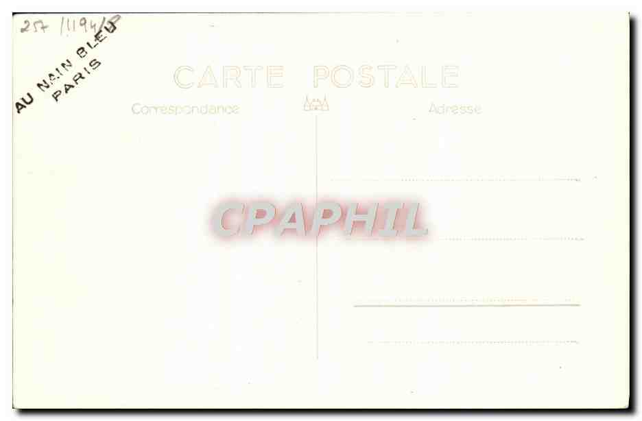CPA Bateau Cuirasse Courbet — Verso