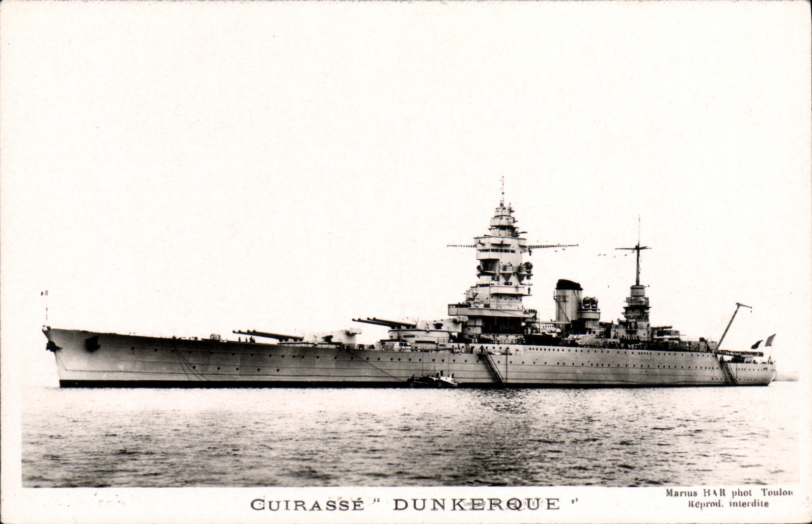 CPA Bateau Cuirasse Dunkerque