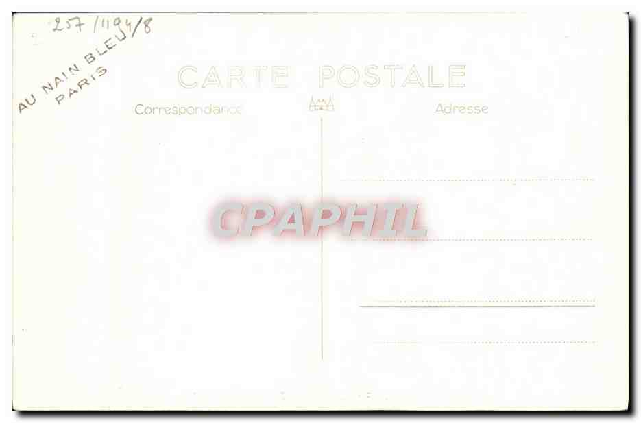 CPA Bateau Cuirasse Dunkerque — Verso