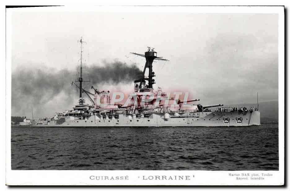 CPA Bateau Cuirasse Lorraine