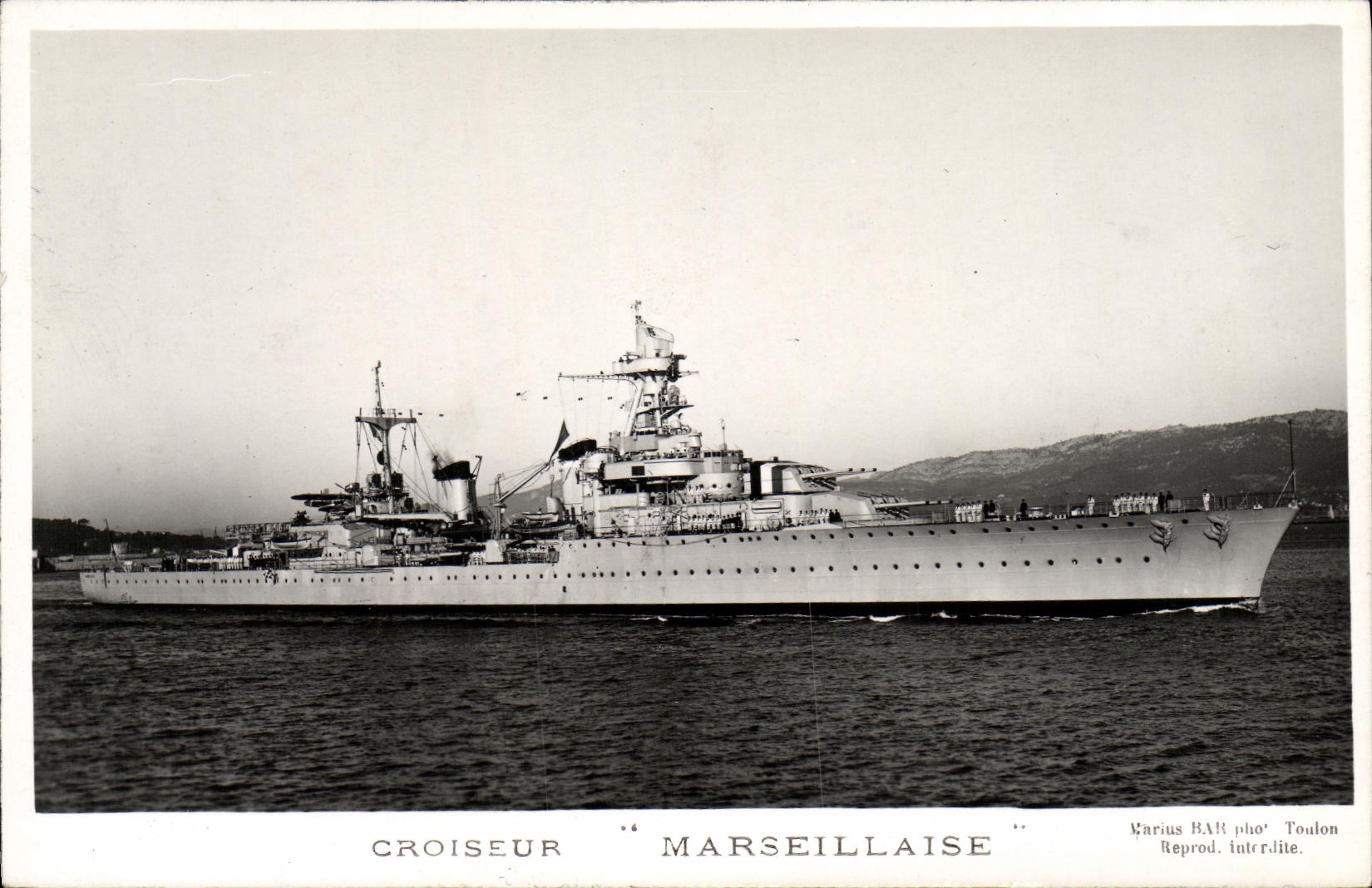 CPA Bateau Cuirasse Marseillaise