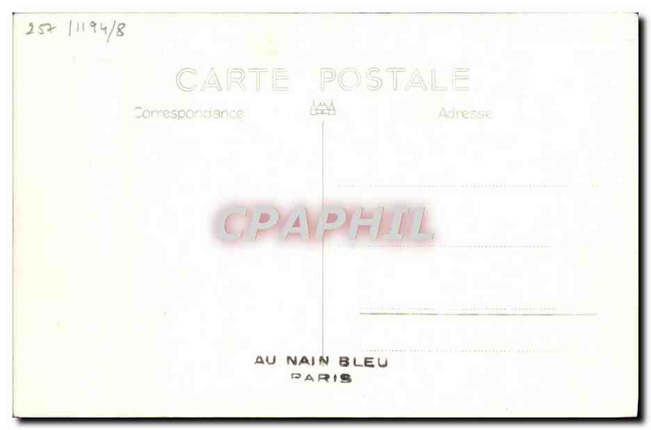 CPA Bateau Cuirasse Marseillaise — Verso