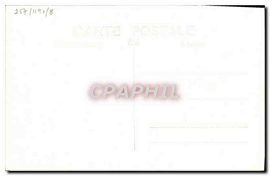 CPA Bateau Croiseur Pluton — Verso