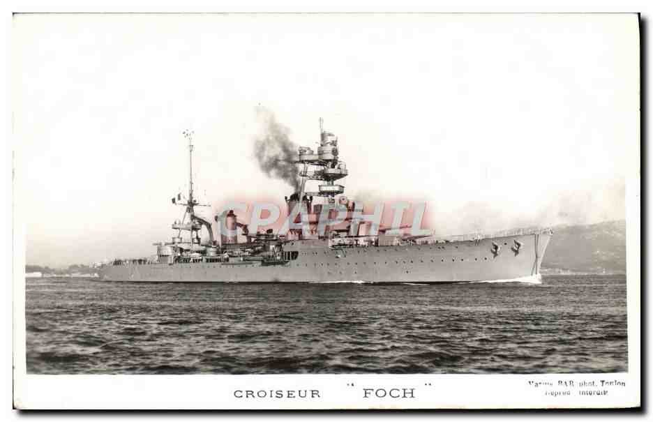 CPA Bateau Groiseur Foch