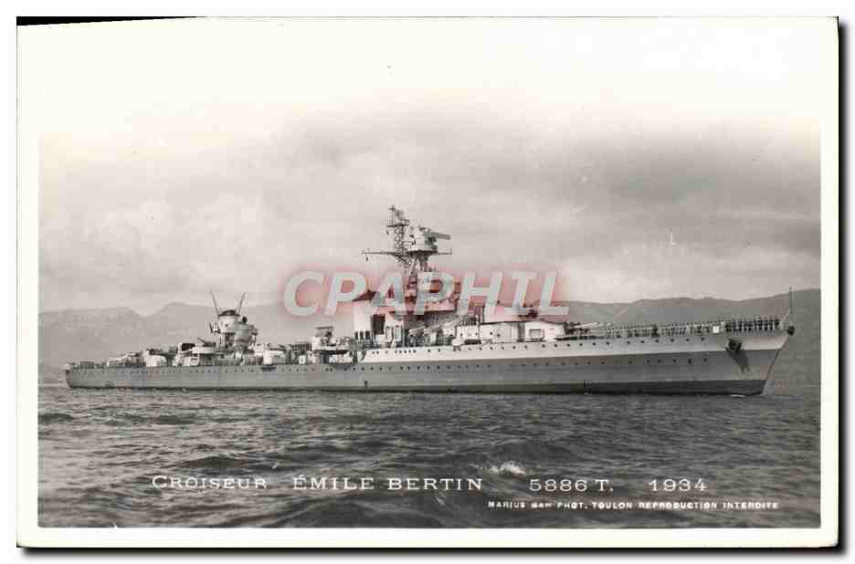 CPA Bateau Croiseur Emile Bertin