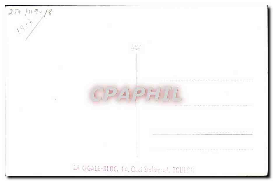 CPA Bateau Escorteur Voltigeur — Verso