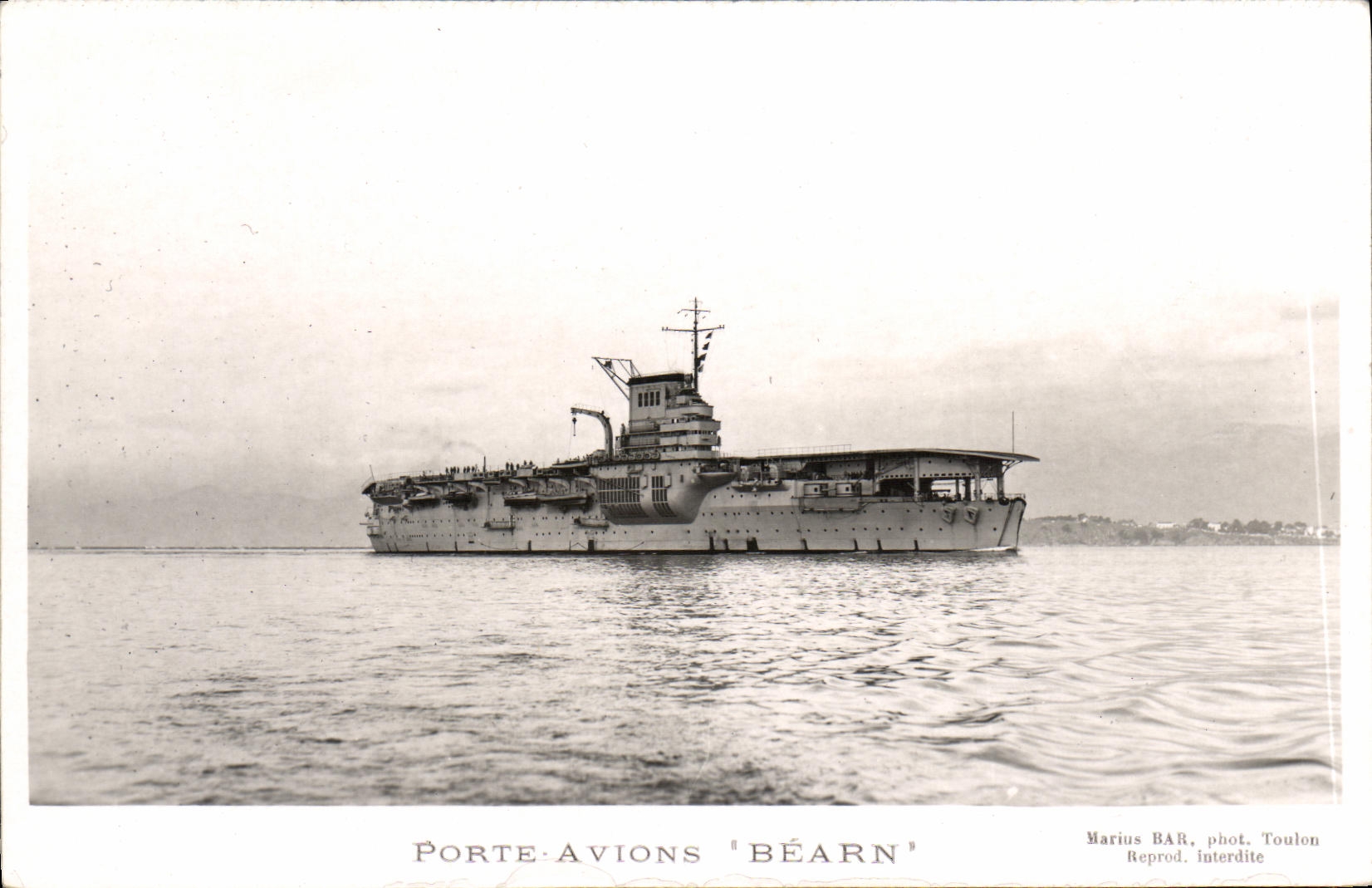 CPA Bateau Porte Avions Bearn