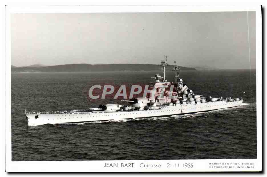 CPA Bateau Jean Bart Cuirasse 22 11 1955