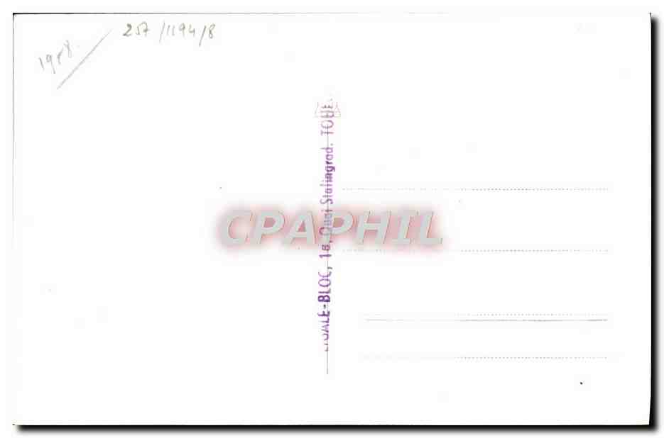 CPA Bateau Dragueur Reseda — Verso