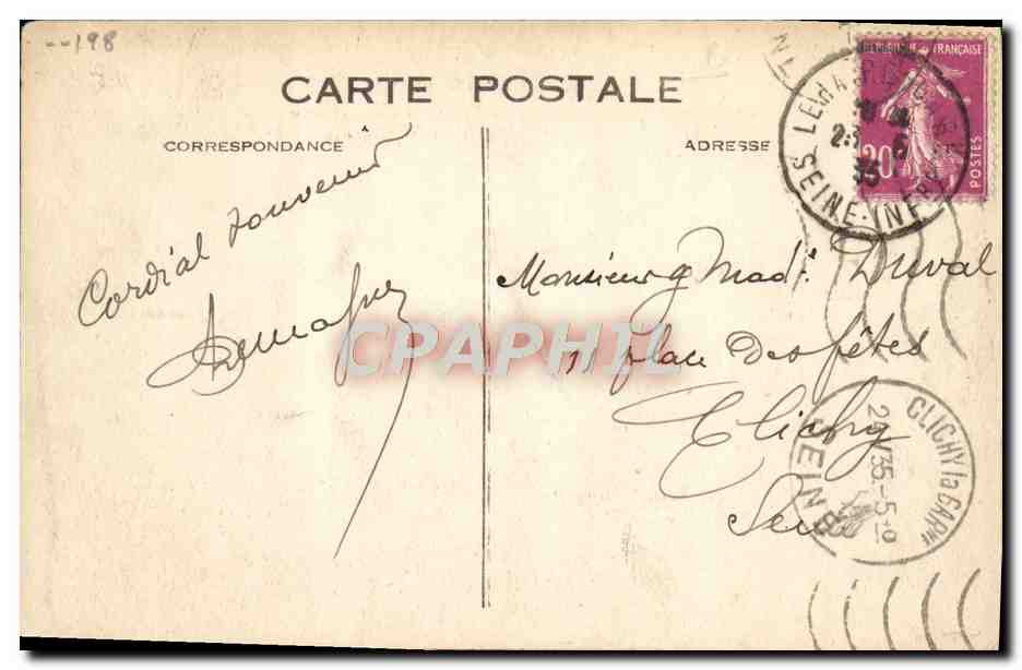 CPA Bateau Le Havre Le Grand Paquebot Normandie  — Verso