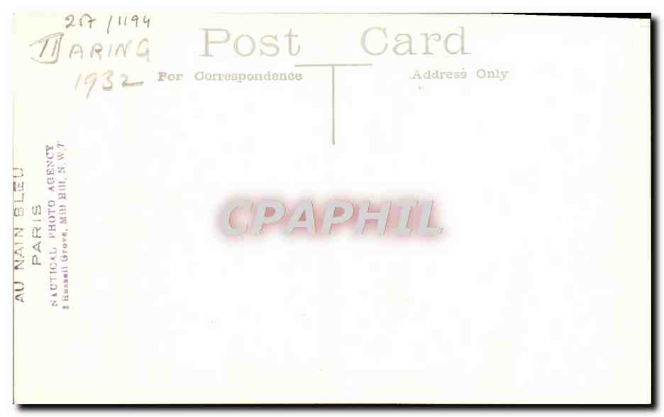 CPA Bateau Daring — Verso