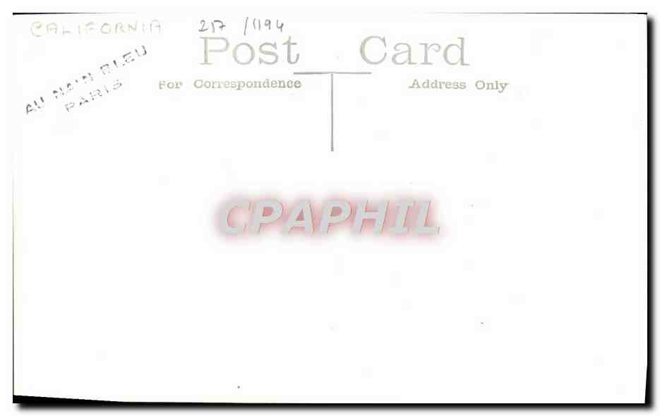 CPA Bateau USS California — Verso