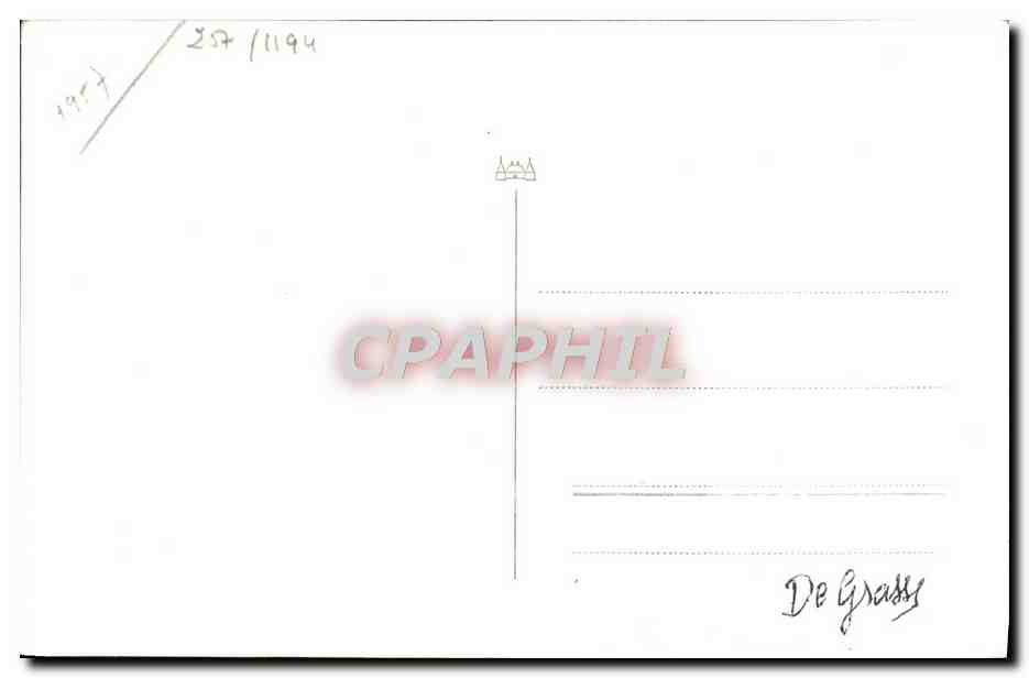 CPA Bateau De Grasse — Verso