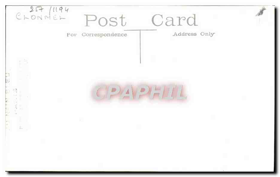 CPA Bateau HMs Clonmel — Verso