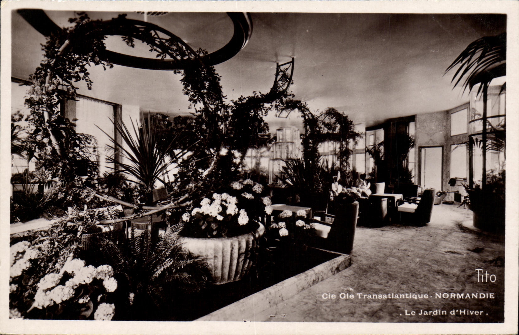 Le Jardin d'Hiver — Cie Gie Transatlantique. NORMANDIE — Tito