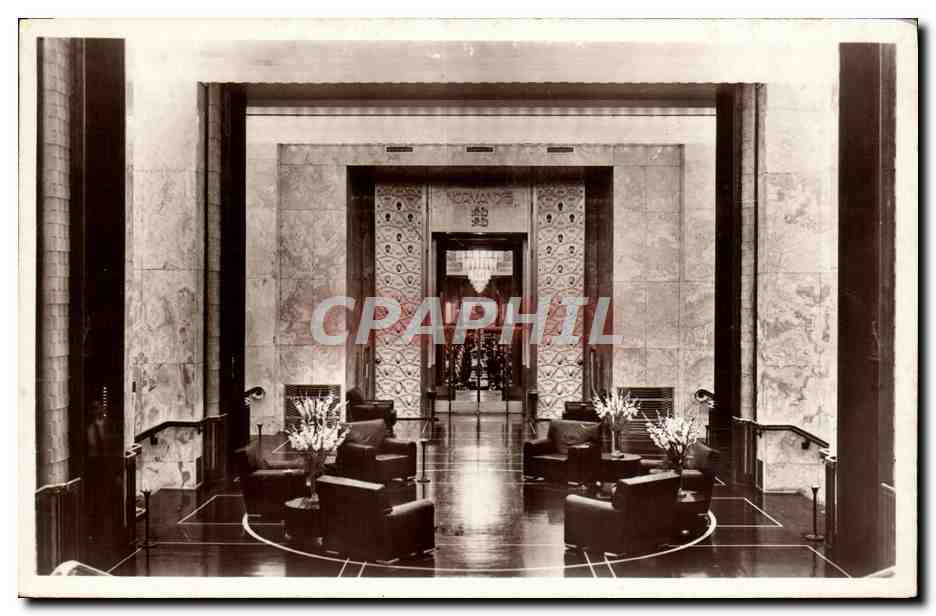 Intérieur du Paquebot Normandie — Entrée de la Salle à Manger — Photo HAMON