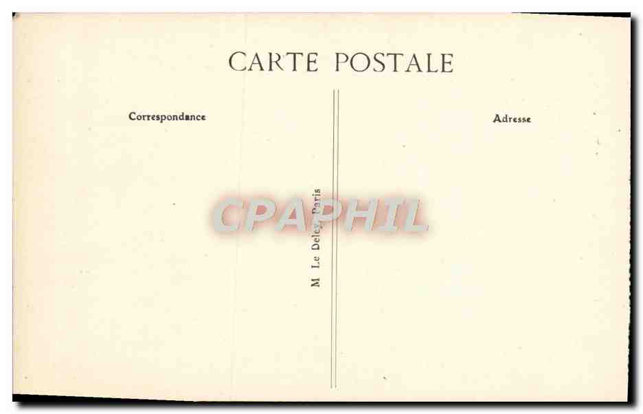 Le Havre — Intérieur du Paquebot "France" — La Bibliothèque — Verso